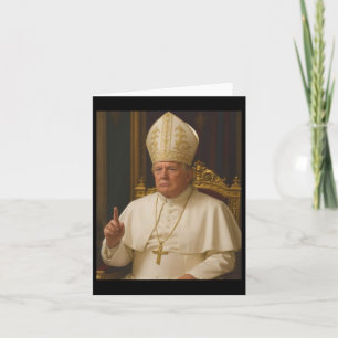 Trump als Papst T-Shirt Meme Funny 1 Karte