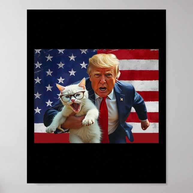 Trump als Trump-Wettkampftrommel wieder in Sicherh Poster (Vorne)