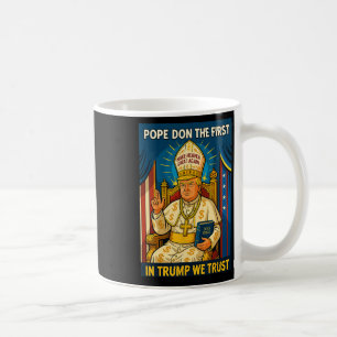 Trump als Vatikaner Kirchenpapst - Papst Trump Mem Kaffeetasse