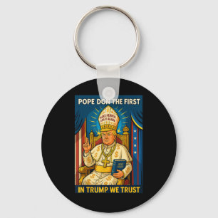 Trump als Vatikaner Kirchenpapst - Papst Trump Mem Schlüsselanhänger