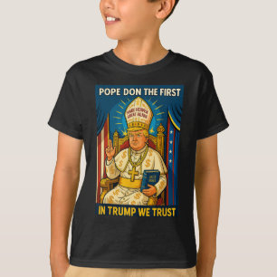 Trump als Vatikaner Kirchenpapst - Papst Trump Mem T-Shirt