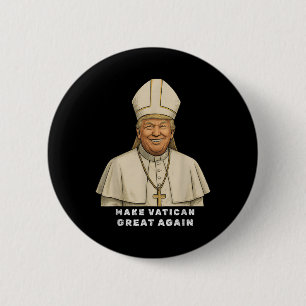 Trump als vatikanischer Kirchenpapst Trump macht V Button
