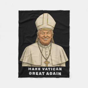 Trump als vatikanischer Kirchenpapst Trump macht V Fleecedecke