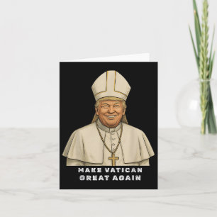 Trump als vatikanischer Kirchenpapst Trump macht V Karte