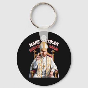 Trump als vatikanischer Kirchenpapst Trump macht V Schlüsselanhänger