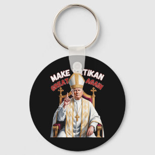 Trump als vatikanischer Kirchenpapst Trump macht V Schlüsselanhänger