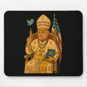 Trump als vatikanischer Kirchenpapst Trump Mousepad