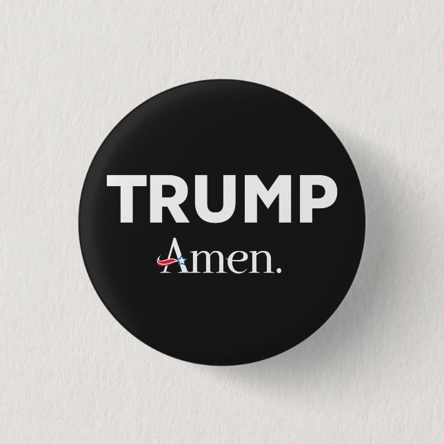 Trump Amen Button (Vorderseite)