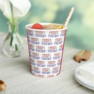 Trump America First Paper Cups Pappbecher
