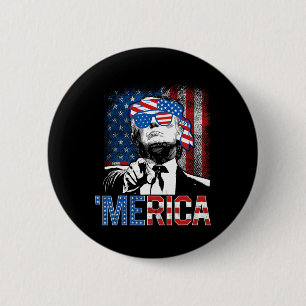 Trump Amerika 4. Juli 47. Präsident Amerikanisch F Button