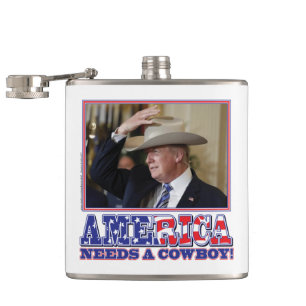 TRUMP-AMERIKA-COWBOY FLACHMANN