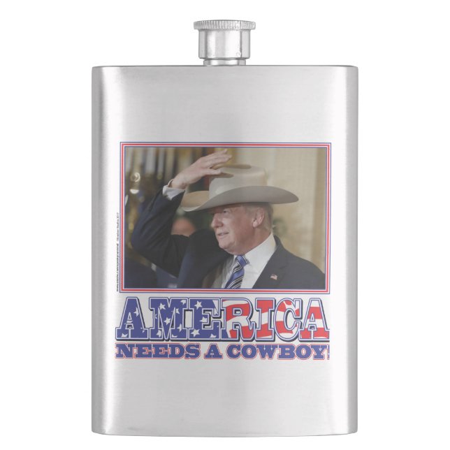 TRUMP-AMERIKA-COWBOY FLACHMANN (Vorderseite)