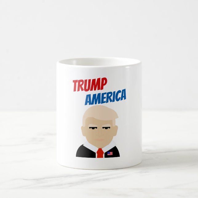 Trump Amerika Präsident Donald Trump Verwandlungstasse (Mittel)