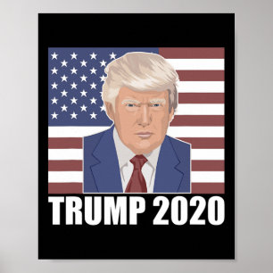 Trump Amerikanische Flagge Liebe Präsident Trump A Poster