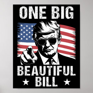 Trump Amerikanischer Großer Bill Ein Großer Schöne Poster