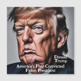 Trump: Amerikas erster verurteilter Felon-Präsiden Magnetkarte
