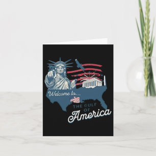 Trump Amerikas Golf-Mexiko-Funny Trump-USA-Flagge Karte