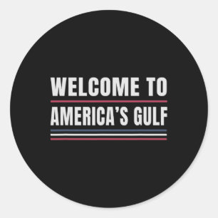Trump Amerikas Golf-Mexiko Präsident Trump 2025 U Runder Aufkleber