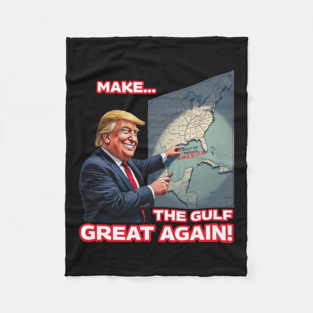 Trump Amerikas Golf-Mexiko-Präsident Trump 3 Fleecedecke (Vorderseite)