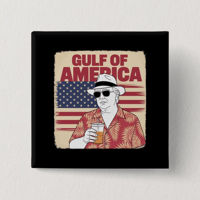 Trump Amerikas Golf-Mexiko-Präsident Trump Button (Vorderseite)