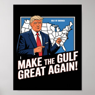 Trump Amerikas Golf-Mexiko-Präsident Trump Golf A Poster