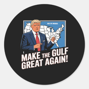 Trump Amerikas Golf-Mexiko-Präsident Trump Golf A Runder Aufkleber