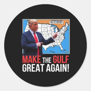 Trump Amerikas Golf-Mexiko-Präsident Trump Golf A Runder Aufkleber