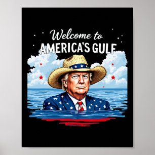 Trump Amerikas Golf-Mexiko-Präsident Trump mit S Poster
