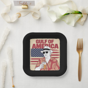 Trump Amerikas Golf-Mexiko-Präsident Trump Pappteller