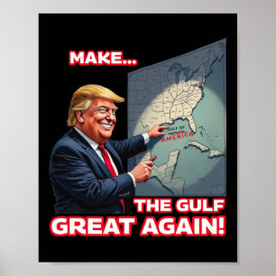 Trump Amerikas Golf-Mexiko-Präsident Trump Poster