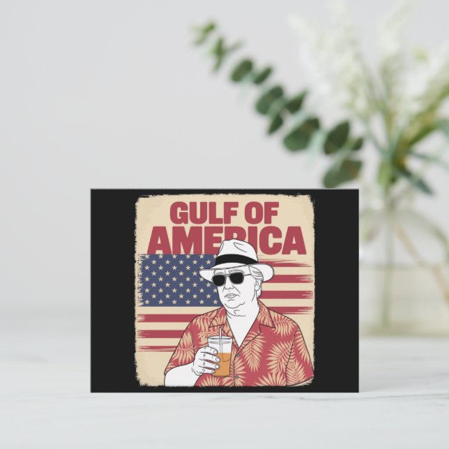 Trump Amerikas Golf-Mexiko-Präsident Trump Postkarte (Stehend Vorderseite)