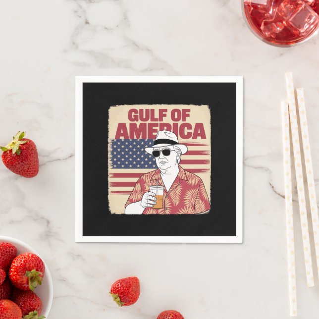 Trump Amerikas Golf-Mexiko-Präsident Trump Serviette (Beispiel)