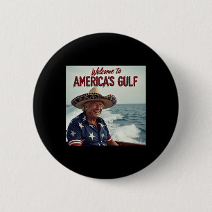 Trump Amerikas Golf-Mexiko-Präsident Trump Somber Button
