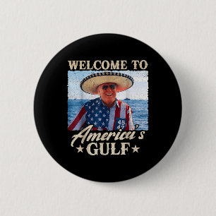Trump Amerikas Golf-Mexiko-Präsident Trump Somber Button
