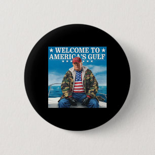 Trump Amerikas Golf-Mexiko-Präsident Trump Somber Button