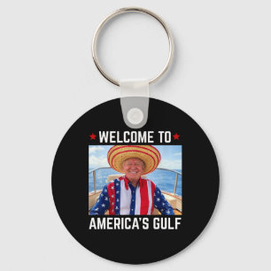 Trump Amerikas Golf-Mexiko-Präsident Trump Somber Schlüsselanhänger