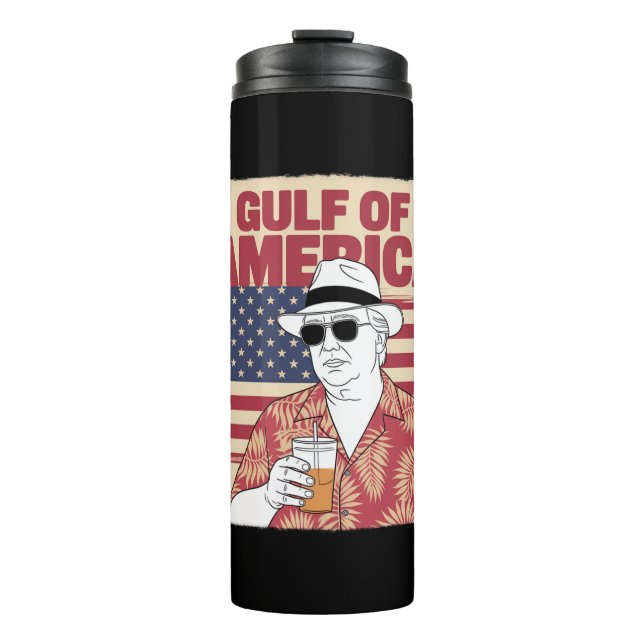 Trump Amerikas Golf-Mexiko-Präsident Trump Thermosbecher (Vorderseite)