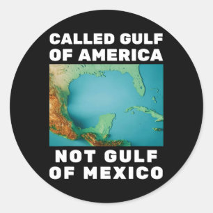 Trump - Amerikas Golf nicht der Golf von Mexiko Runder Aufkleber