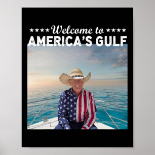 Trump Amerikas Golf von Mexiko Präsident Trump Boa Poster