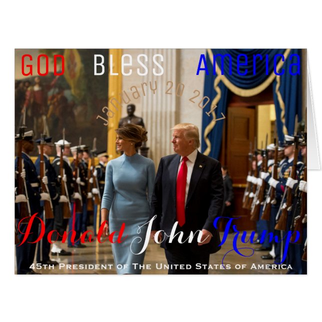 Trump and Melania Joint Armed Forces Honor Guard (Vorderseite (Horizontal))