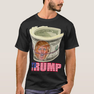 Trump-Angesicht für Geld mit Flag Design, ich steh T-Shirt