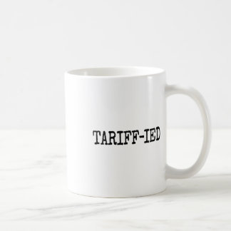 Trump-Anti-Zöllen auf Tarrif erschreckt Kaffeetasse