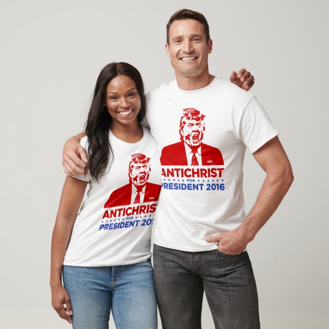 TRUMP ANTICHRIST für PRÄSIDENT 2016 - Männeroberse T-Shirt (Unisex)
