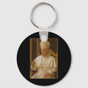 Trump As Vatican Church Pope Trump Funny Vatican C Schlüsselanhänger