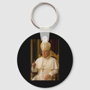Trump As Vatican Church Pope Trump Funny Vatican C Schlüsselanhänger
