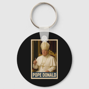 Trump As Vatican Church Pope Trump Funny Vatican C Schlüsselanhänger