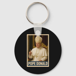 Trump As Vatican Church Pope Trump Funny Vatican C Schlüsselanhänger