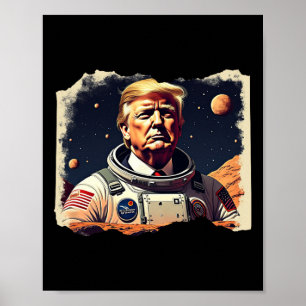 Trump Astronaut Occupy Mars Raumforschung Sola Poster