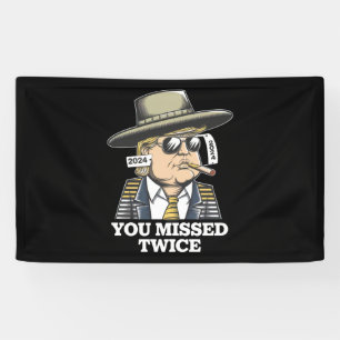 Trump-Attentatsversuch Trump 2024 Verpasst  Banner