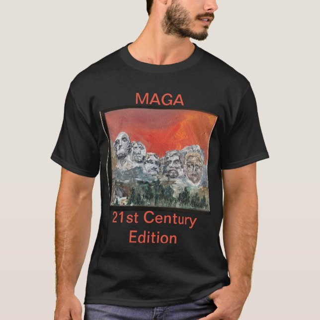 Trump auf dem Berg Rushmore T-Shirt (Vorderseite)